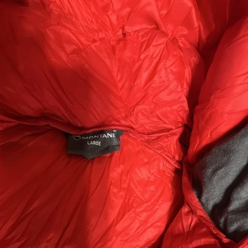 Montane Featherlite 800 Down Hooded Puffer Jacket Full Zip Packable Men’s L Red image 6