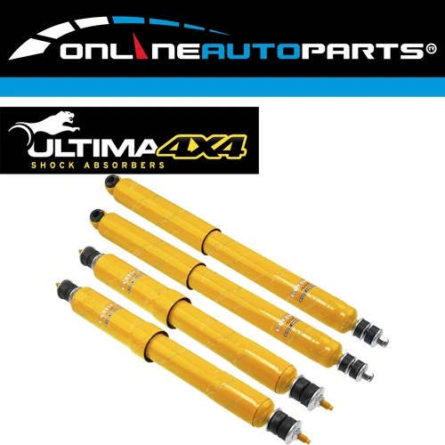 2 Front Coil + 2 Rear Leaf Shock Absorbers for Nissan Patrol GQ Y60 GU Y61 Ute