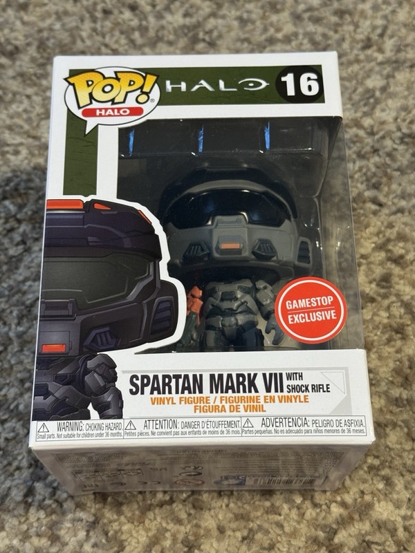 Funko Pop! Halo ~ Spartan Mark VII With Shock Rifle #16 ~ GameStop Exclusive