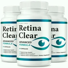 (3 Pack) Retina Clear – Retina Clear Capsules for Eyes