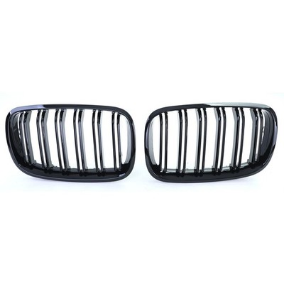 Performance double  look BLACK gloss M  Front grills E70 E71 x5m
