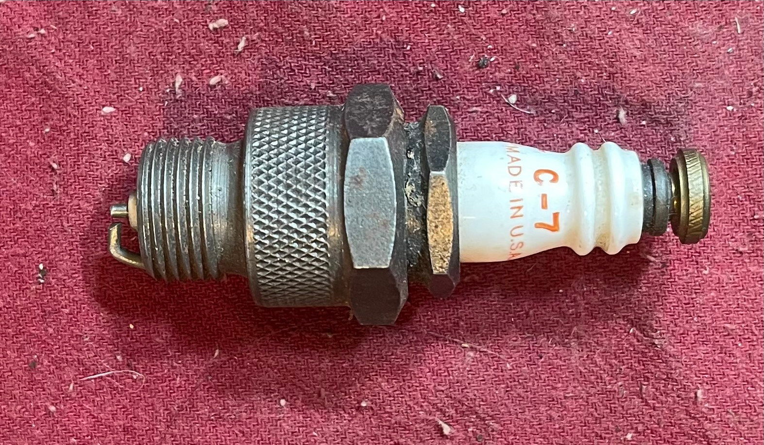 Original Champion C7 Spark Plug 1920s 1930s Chevy Ford Tractor Outboard