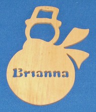 Personalized Snowman Ornament - Basswood
