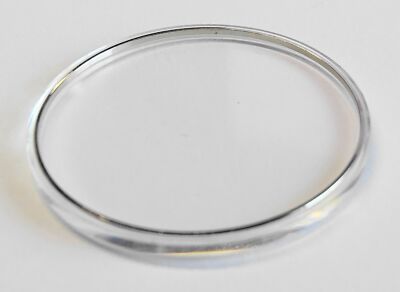 VERRE DIAMETRE 29.4 mm GENEVE MINCE DELGADO THIN BAGUE CHROMEE