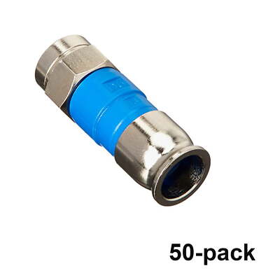 PPC Belden SNSD6 Blue RG6 Snap-N-Seal Compression Connectors 50-Pack