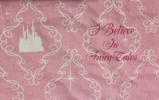 VTG Disney Princess I Believe In Fairytale s Castle Curtain Valance 15 X 82.5