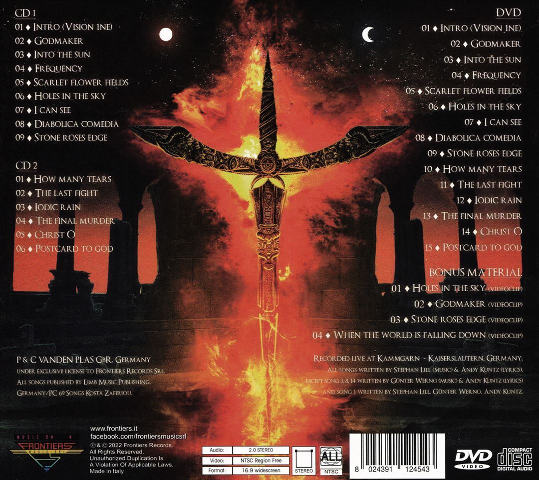 VANDEN PLAS LIVE & IMMORTAL NEW CD & DVD