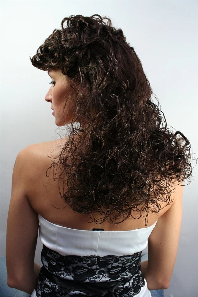 SÜDSTAATEN Perücke WINDE VERWEHT Lady Locken lockig Braun brünett Wig LM3045 NEU - Bild 3 von 3