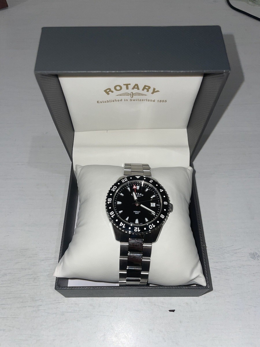 Mens Watches Rotary Watch Gmt Gmt Rotary Les Originales Legacy