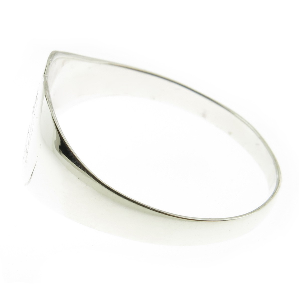 925 Sterling Silver Signet Heart Monogram Ring Child & Teen