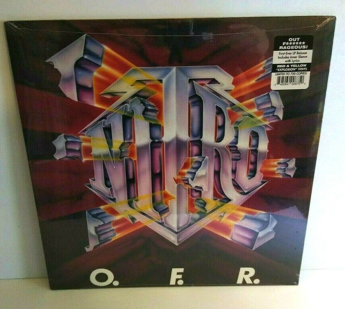 Nitro OFR Vinyl LP Record Album Red & Yellow Explosion Color Limited Heavy Metal