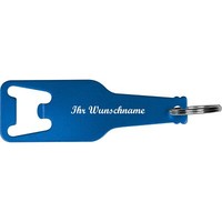 FlaschenöFfner Mit Namensgravur - Aus Recyceltem Aluminim - Farbe: Blau