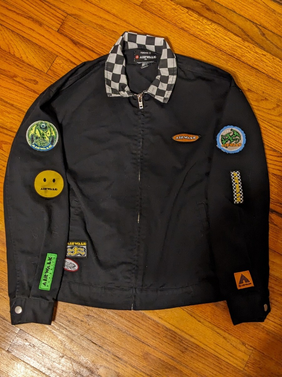 Airwalk Jacket Men's M Black Forever 21 Retro Skater Y2K 90s