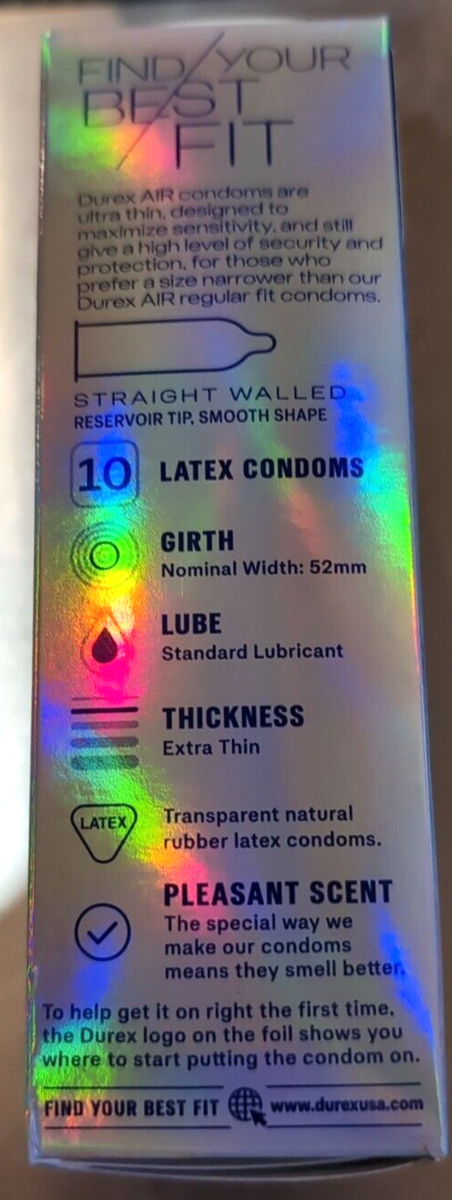 📀 Durex Air Close Fit Ultra Thin - 10 Latex Condoms (EXP