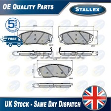 Adatto a Kia Sorento 2002-2009 2.4 2.5 CRDi 3.5 Set Pastiglie Freno Anteriore Stallex