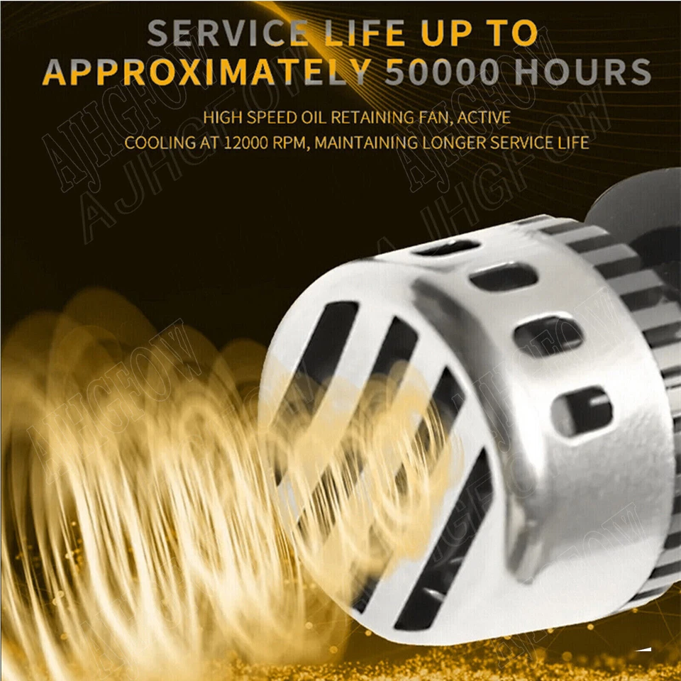 For Acura Vigor 1992-1994 LED Headlight High Low Beam Bulbs Combo Kit 4pcs - Image 4 of 4