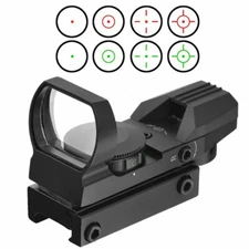 Tactical Red Green Dot Reflex Sight Scope W/ Red /Green Laser Holographic Sight