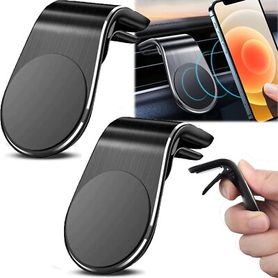 2PCS Mobile Phone Navigation Magnetic Bracket, Navigation Bracket Phone Silver