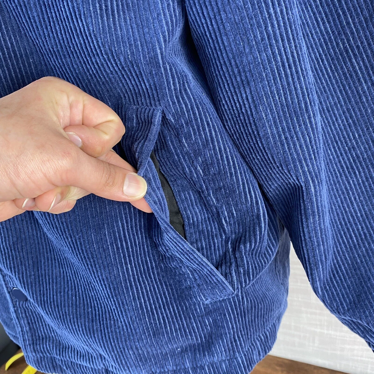 Spitfire Classic Swirl Wheel Corduroy Jacket Navy Blue Men's