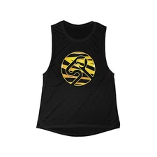 Women's tiger logo Flowy Scoop Muscle Tank