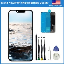For Apple iPhone 13 6.1" Soft OLED Display Touch Screen Digitizer Frame Replace