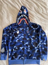 a Bathing Ape Bape PSG Shark Full Zip Hoodie Sz S for sale online