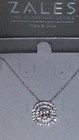 ZALES Jeweler Sterling Silver Lab Created White "In The Round" Sapphire Necklace — photo 4
