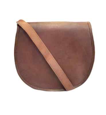 Vintage Saddle Bag Cross-body Bag Leather Messenger Shoulder Classic  Modern
