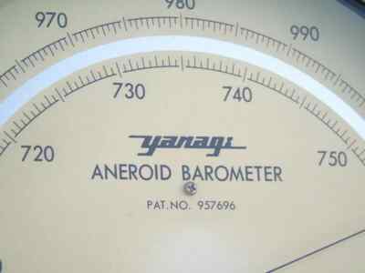 HUGE 9.5 INCH YANAGI JAPAN SHIPS MARINE COMPENSATED ANEROID
