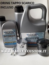 kit tagliando olio 4 LITRI harley davidson sportster No Revtech DRAG FILTRO NERO