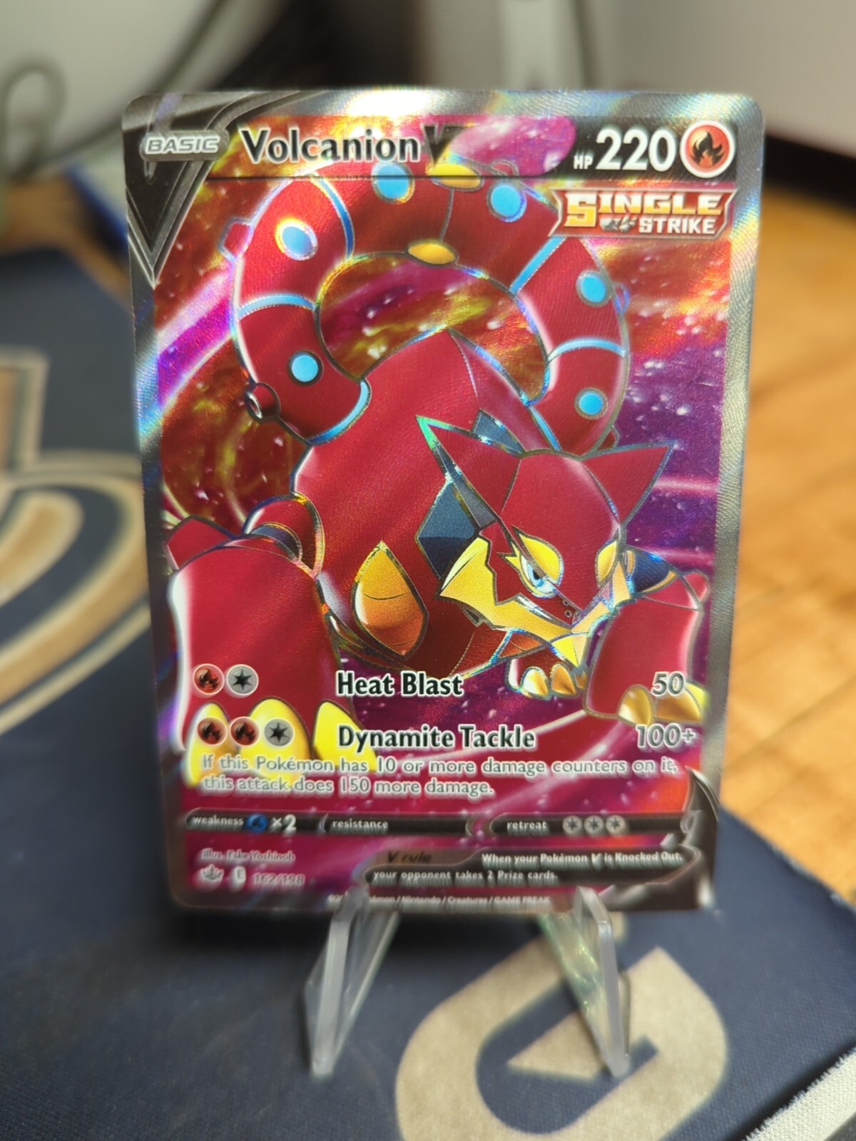 2021 Pokemon SWSH Volcanion V Full Art Chilling Reign 162/198