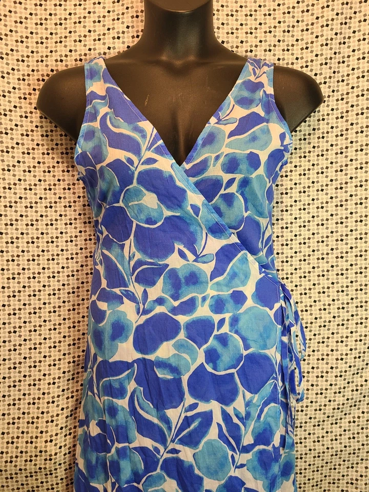 NWT $325 DVF X ONIA "Grace" Swim Cover-up Maxi Wrap Dress Size Sm 💙 - Image 4 of 4