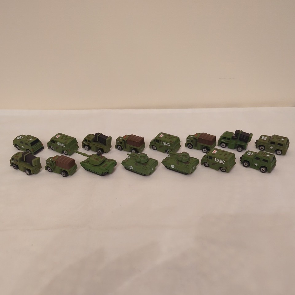 VINTAGE CHARM MAX ARMY MICRO MACHINES MILITARY TANKS AND VEHICLES eBay