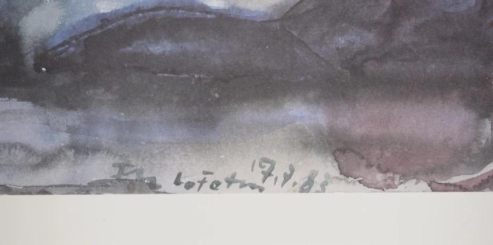 Klaus FUSSMANN: Landschaft Von Norwegen, Signierte Heliogravur, 1991 - Bild 2 von 4