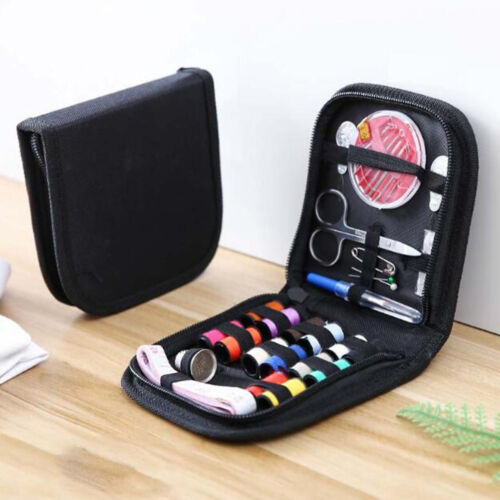 10Pcs Travel home sewing kit case needle thread tape scissor set handcrafN r LH - Photo 1/11