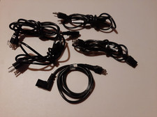 Lot: (4) 6 Ft 3 prong grounded power cords & (1) 6 Ft 3 prong right angle cord.