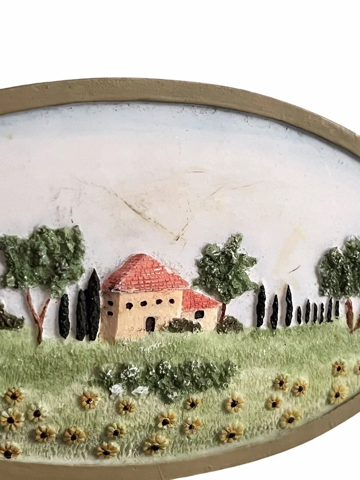 Fetco Картинная Рамка с Подписью Кэтрин Грейси Желтая Зеленая Деревенская Сцена Дерево - Изображение 4 из 4