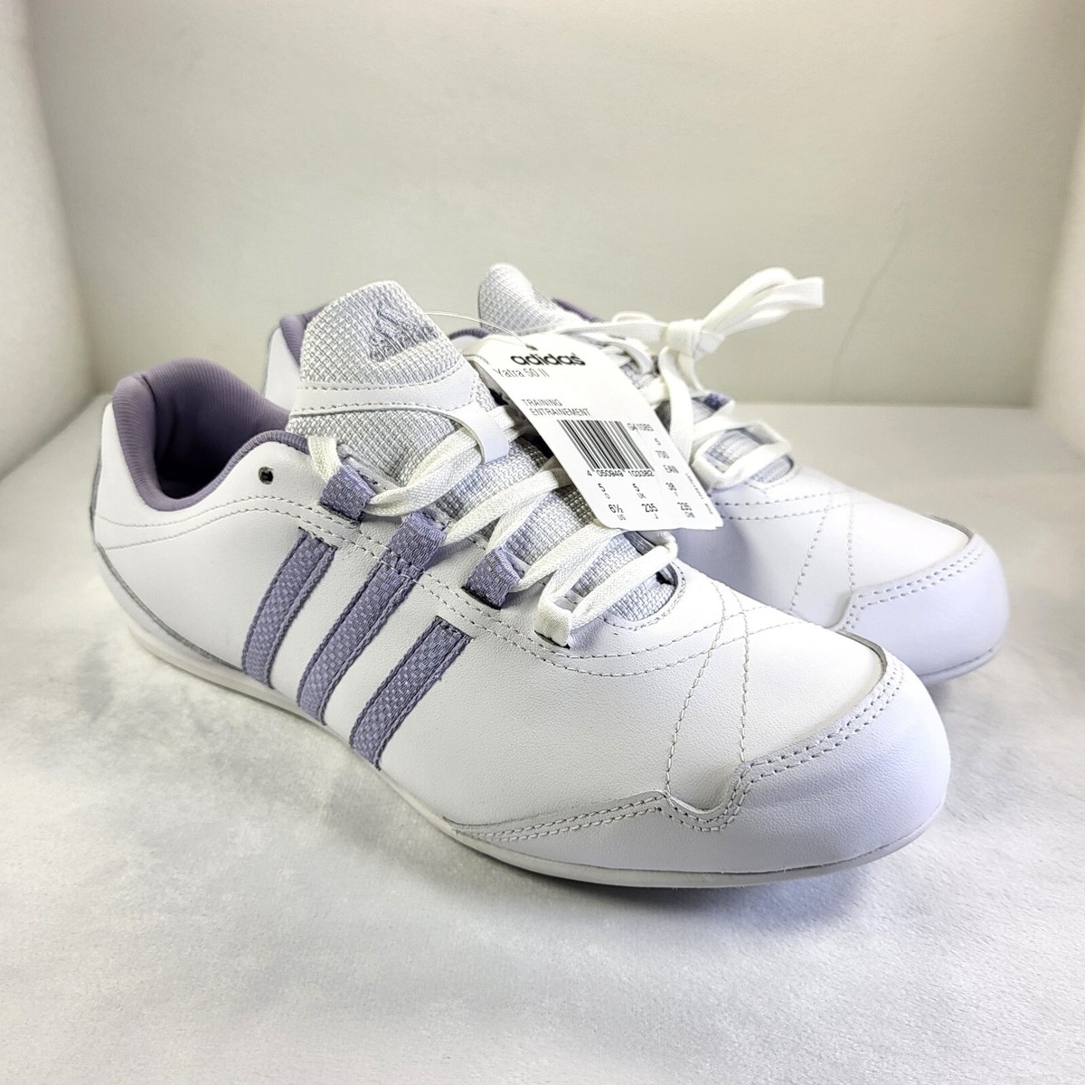 ADIDAS Yatra 50 Womens Gym Trainers White/Lilac Size UK5 *BRAND NEW* (X31)