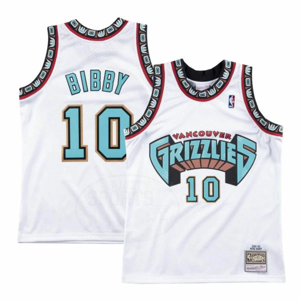 Vancouver Grizzlies Mitchell and Ness Mike Bibby Baseball Jersey