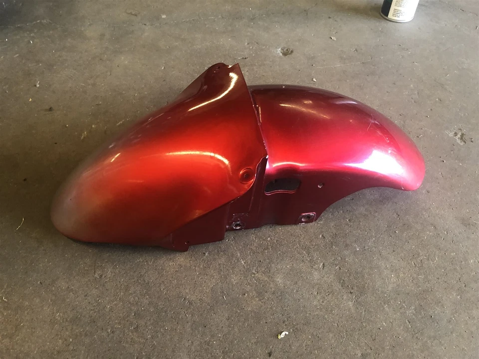 Abrazador de neumáticos guardabarros delantero granate Kawasaki ZZR600 ZX600J ZZR 600 05 06 07 08 OEM Foto 3 de 4