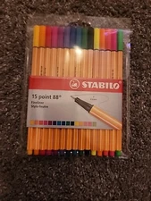 Stabilo 15 Point 88 Fineliner Markers