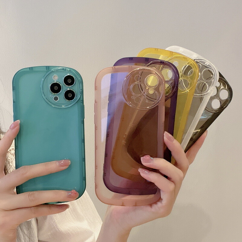 Durable Round Silicone Lens Protect Case for iPhone 14 Pro Max 13 12 11 XR 8 Plus