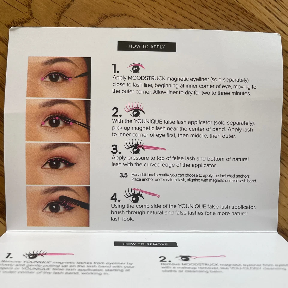 Younique Magnetic Lashes Inspiring Black Eyeliner Applicator Tool Bundle NEW - Image 4 of 4