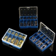 100 Pcs/Lot Sharpened Fishing Hook High Carbon Steel Fishing Hooks With Box^