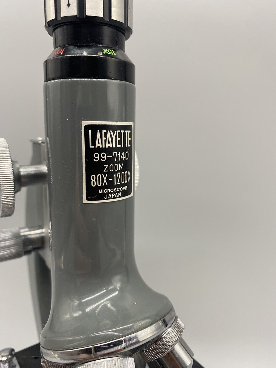 Vintage LAFAYETTE 99-7140 80x-1200x Zoom Microscope | eBay