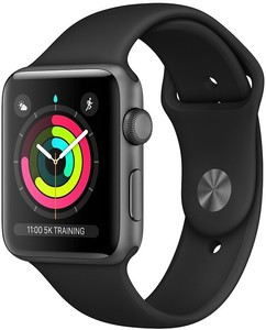 Apple Watch 3 GPS MTF02MP/A 38mm Space Gray Aluminium Black Sport A1858 Neu  OVP | eBay