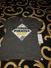 47 Brand Women's Large Pittsburgh Pirates Hero Tri-Blend Shirt NWT MLB