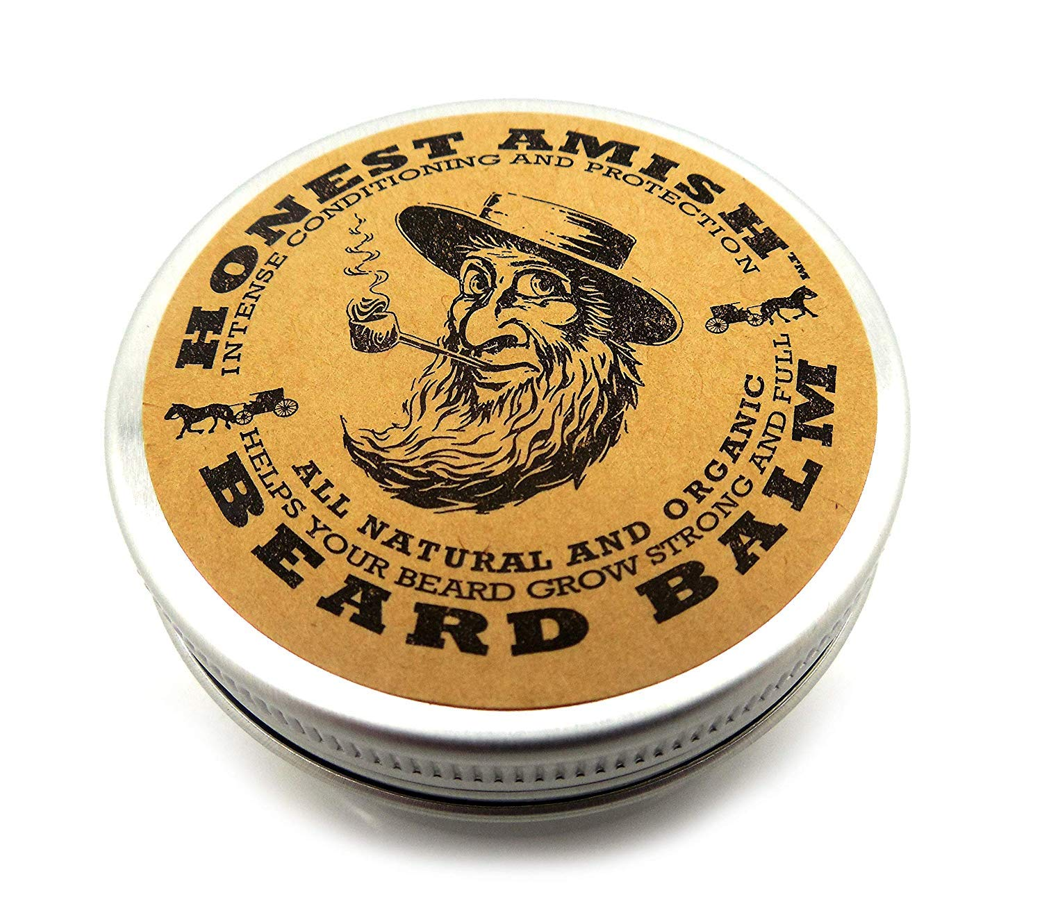 Natural Organic Beard Balm Leave-In Conditioner for Soft Healthy Hair