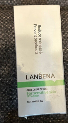 Lanbena Acne Clear Serum For Sensitive Skin SP Complex 1 f oz Exp 10/26