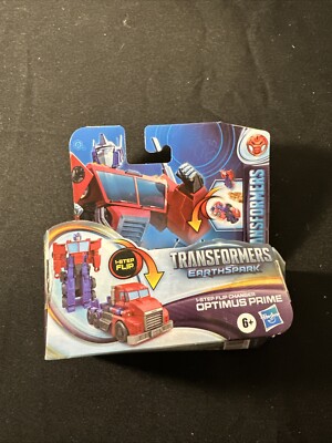 Optimus Prime Transformers Earthspark figure 1 step flip changer Autobot Truck